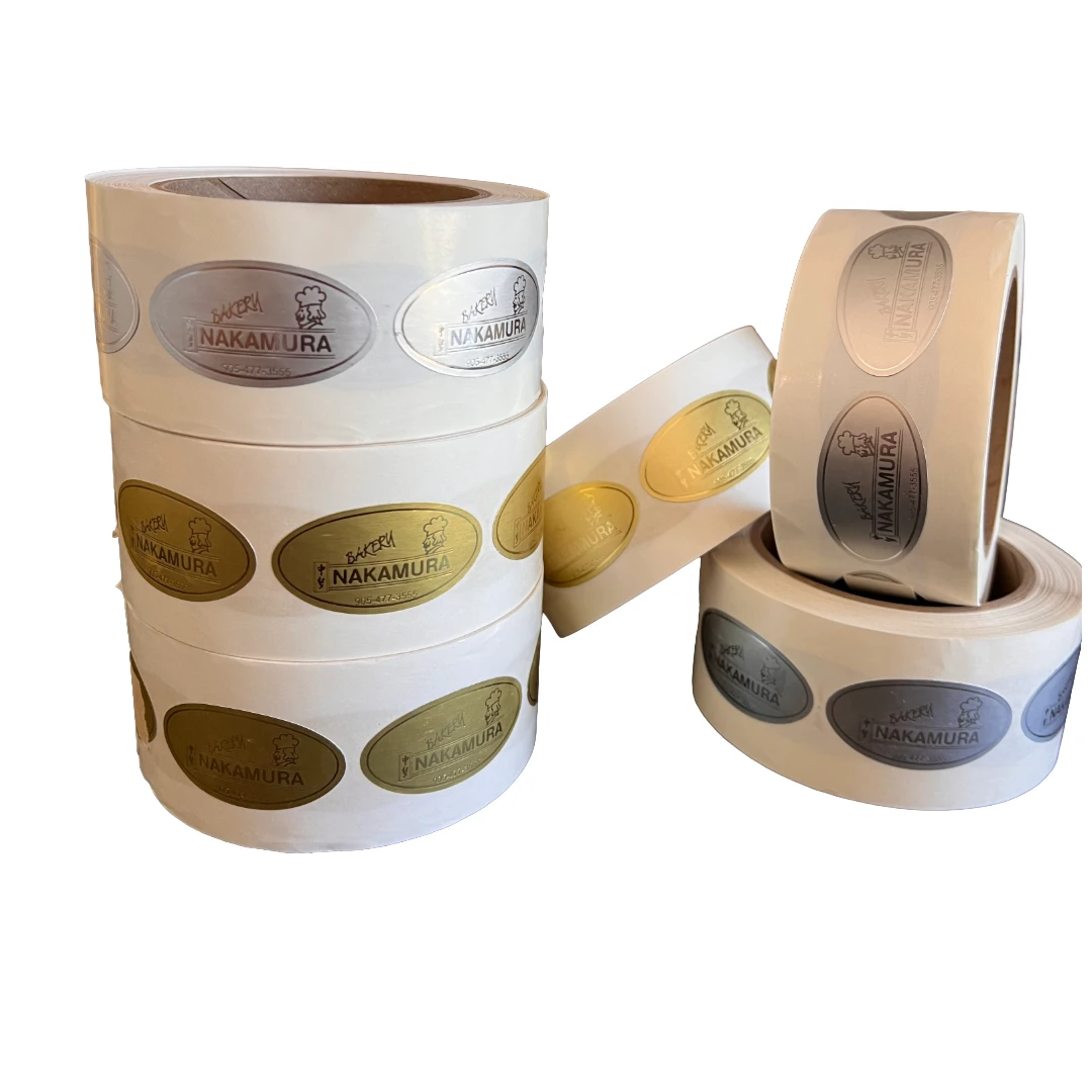 1000 Labels - Custom Hot Stamped Labels - Very Small Shapes