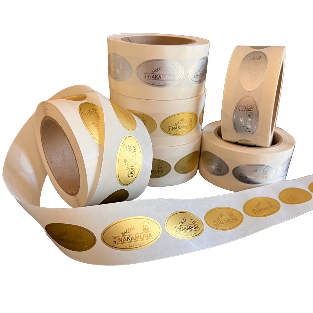 1000 Labels - Custom Hot Stamped Labels - Very Small Shapes