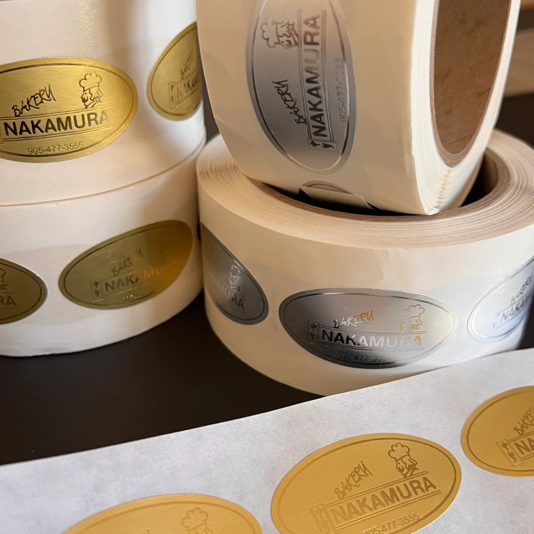 1000 Labels - Custom Hot Stamped Labels - Very Small Shapes