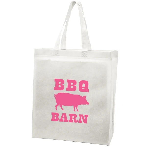 Non Woven Sonic Weld Restaurant To Go Bags - 13" x 6-3/4" x 15" - Choose from 4 Colors 100/Pack