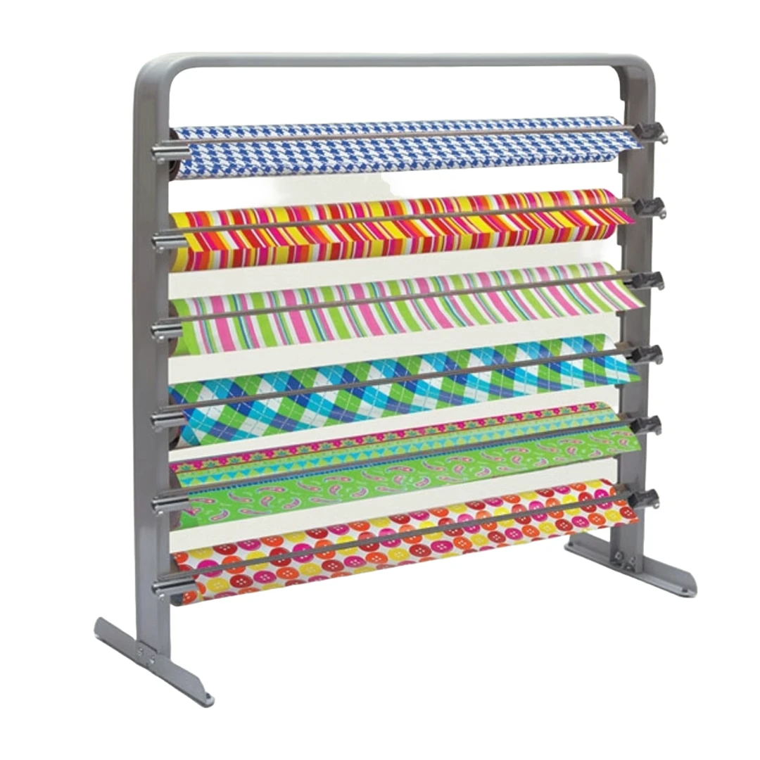 Six Roll Gift Wrap Cutter Box Roll - Holder