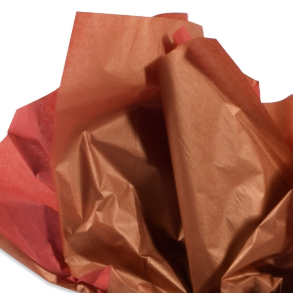 400 Sheets - Premium Recycled - Precious Metals - Gold Metallic & Scarlet Red Tissue - 20" x 30" Sheets