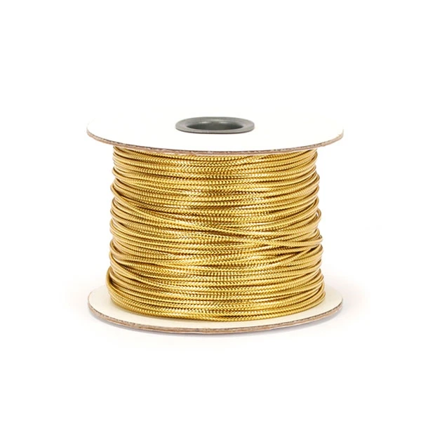 Gold Tinsel Cord (non-stretch) - 100 Yard/Roll
