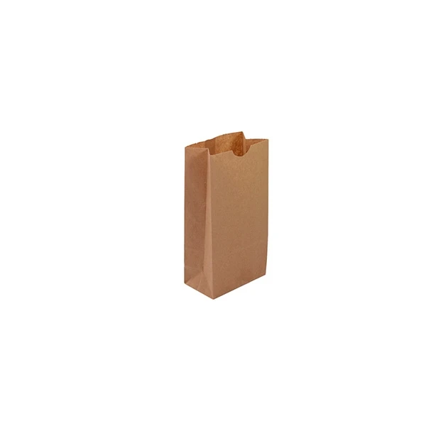 1000 Bags - 2 lb. SOS Paper Bags - Recycled Kraft - 35# Paper