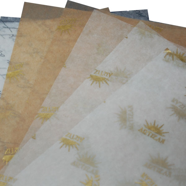 30,000 Custom Printed Sheets - 12" x 12" Dry Waxed Food Safe 14# Tissue