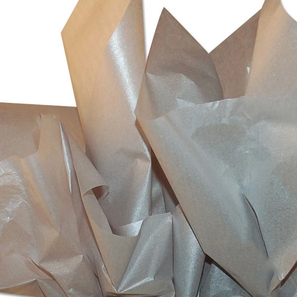 200 Sheets - Premium Recycled - Precious Metals - Single Sided - Silver Metallic Tissue 20" x 30 Sheets
