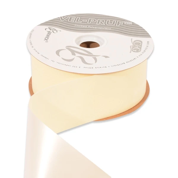 Ivory Vel-Pruf - Available in 2-1/2" width - 25 Yards/Roll