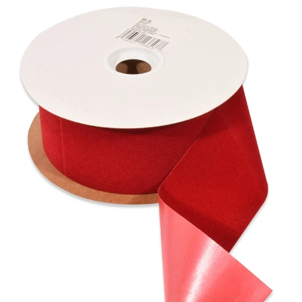 Brick Red Veltex Ribbon - 4" width x 25 Yards