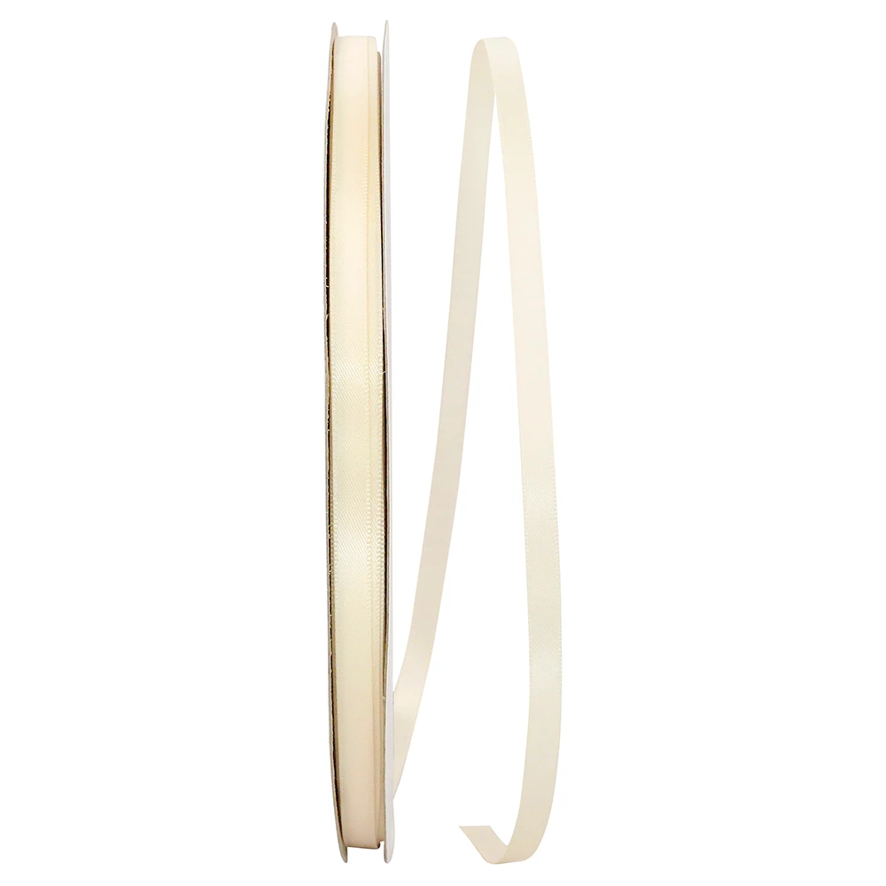 50 Yards - 1-1/2" Cream Double Face Satin Ribbon
