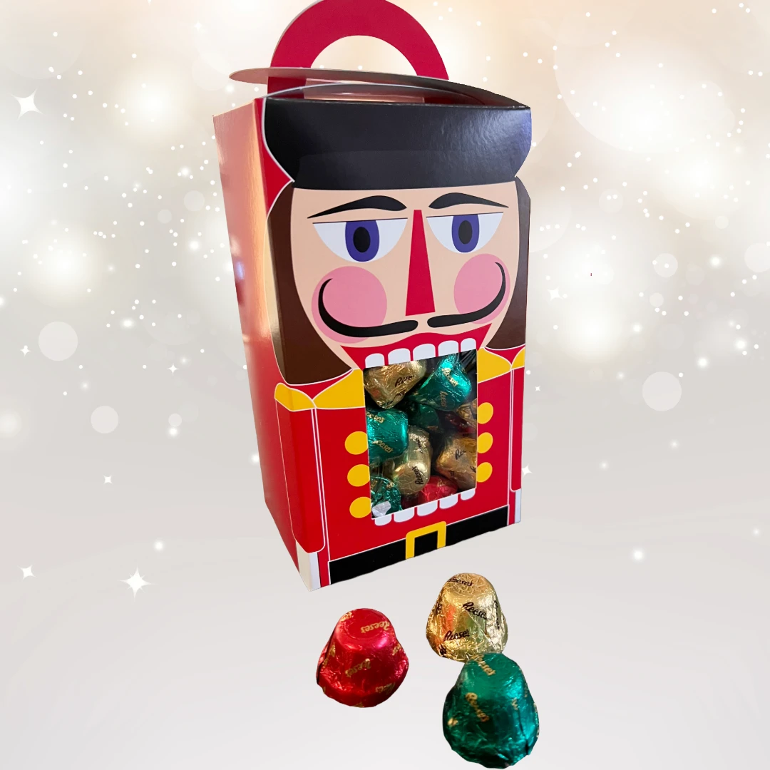 50 Boxes - 1 lb. Nutcracker Window Candy Totes