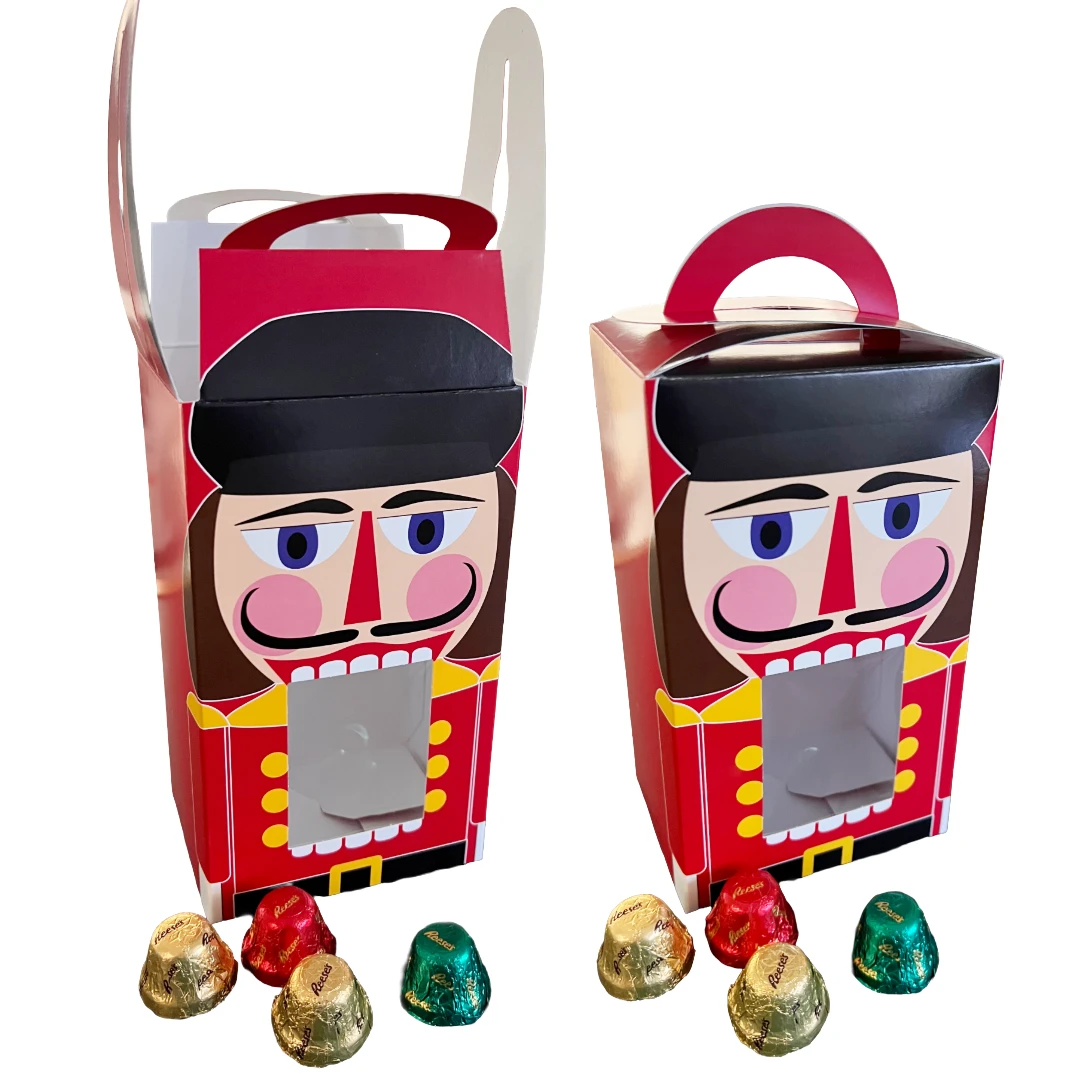 50 Boxes - 1 lb. Nutcracker Window Candy Totes