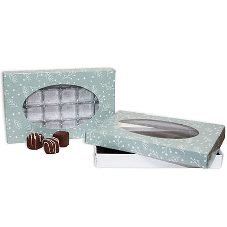 50 Covers - 1 lb. Candy-Chocolate Box Covers - Winter Wonderland Window