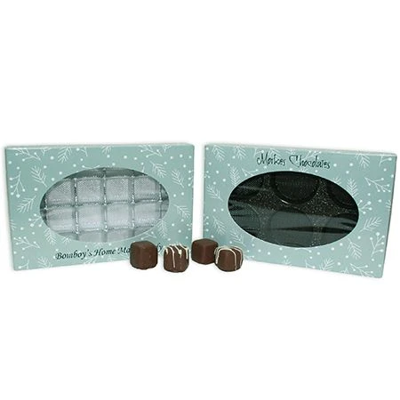 50 Covers - 1 lb. Candy-Chocolate Box Covers - Winter Wonderland Window