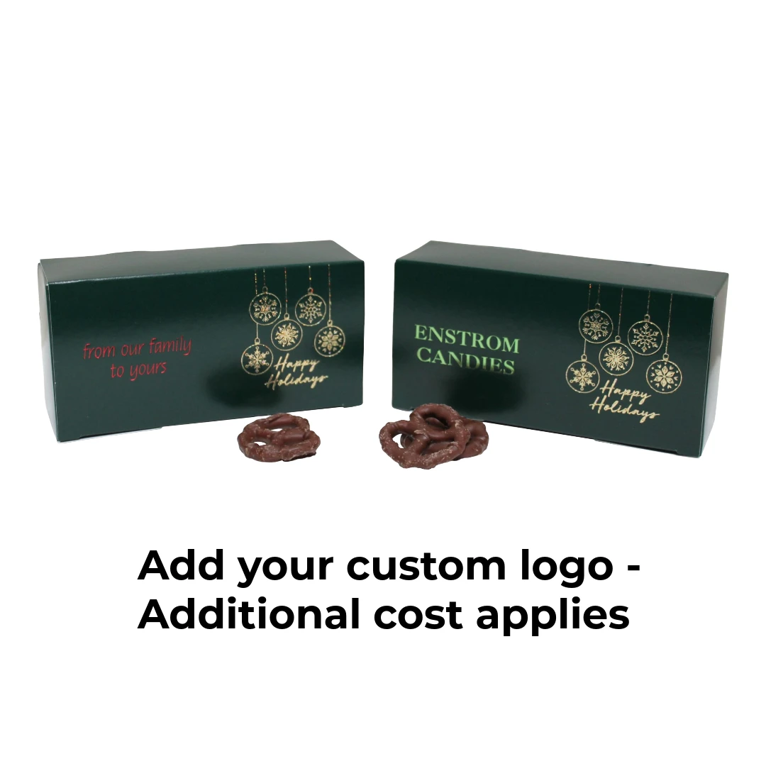 250 Boxes 1/2 lb. Candy & Fudge Boxes Forest Green Glitter Holidays 5-1/2" x 2-3/4" x 1-3/4"