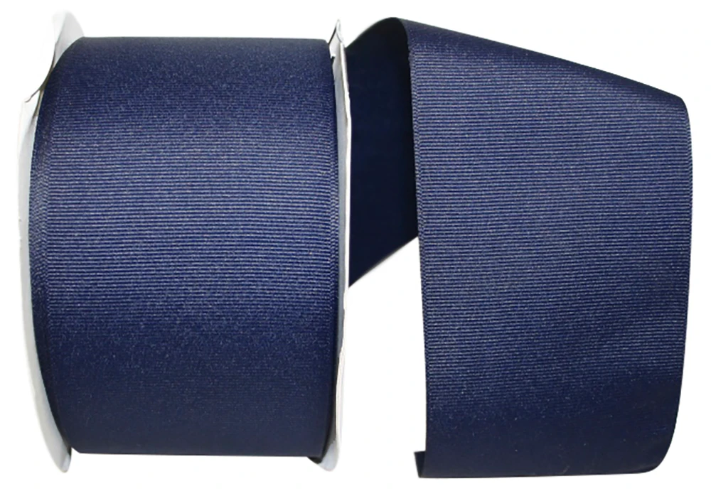 3" Grosgrain Ribbon - Navy Blue - 50 Yards/Roll