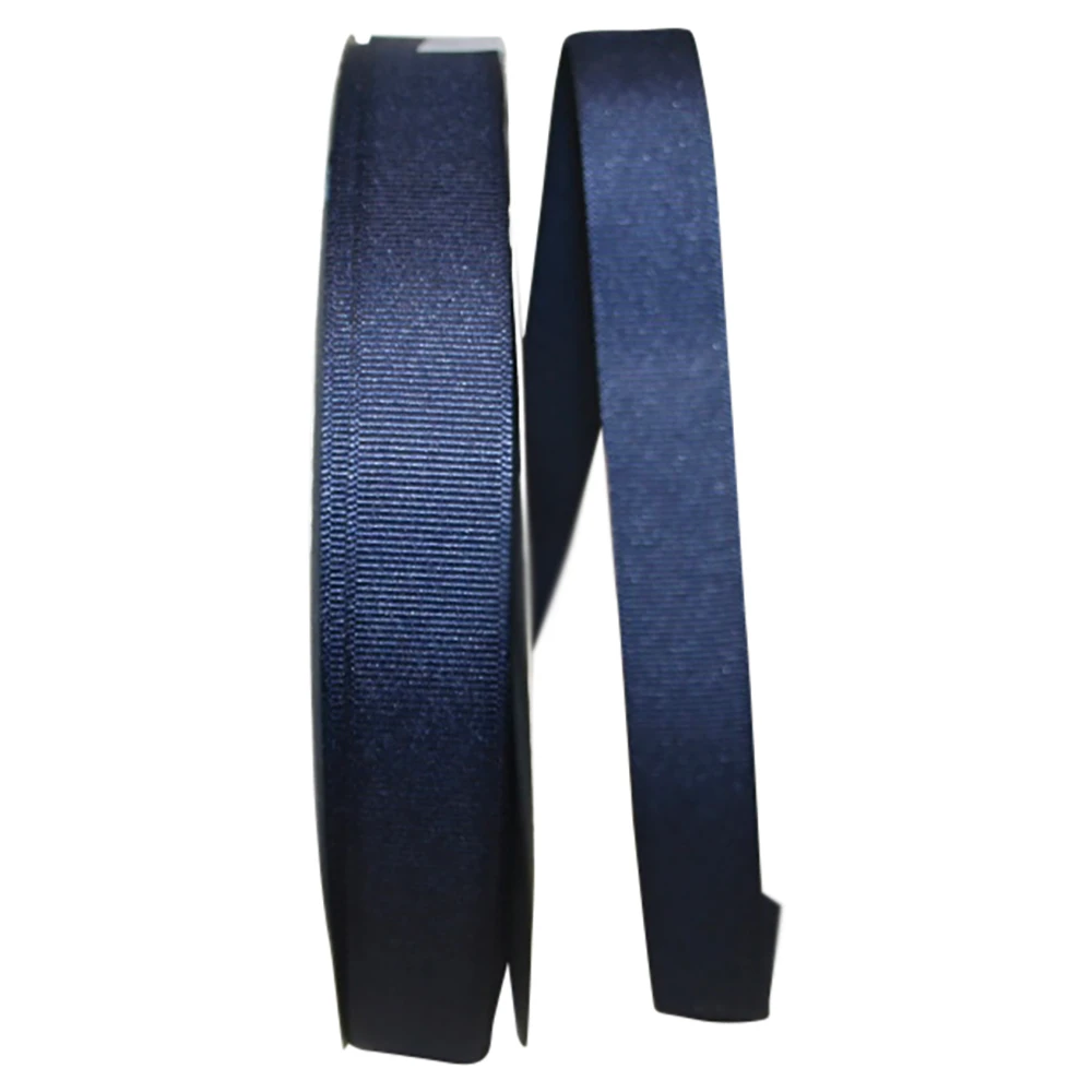 7/8" Grosgrain Ribbon - Navy Blue - 100 Yards/Roll