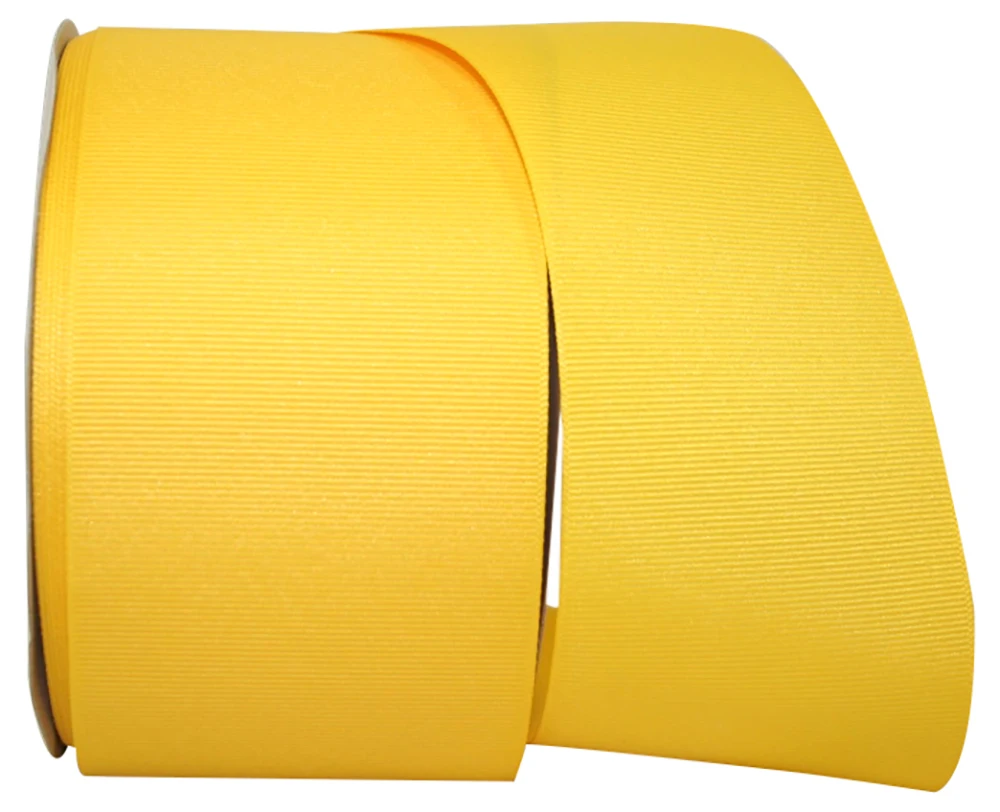 3" Grosgrain Ribbon - Maize - 50 Yards/Roll