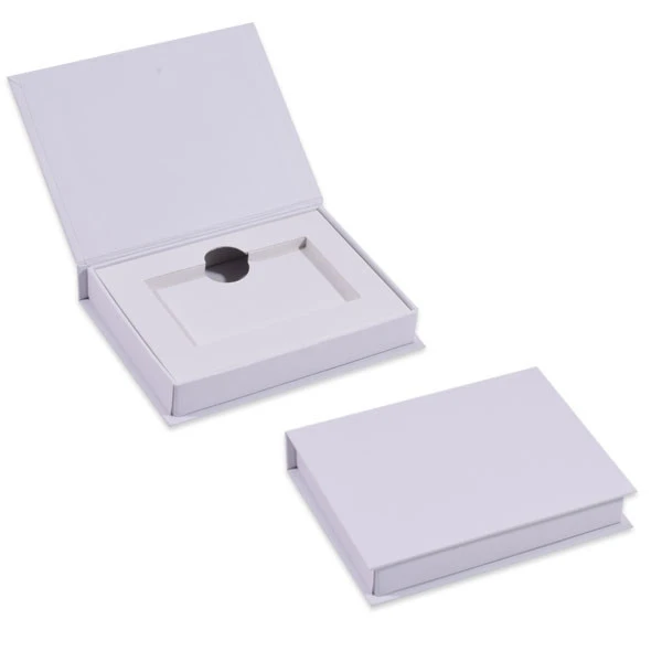 100 Boxes - Custom Branded White Magnetic Gift Card Boxes