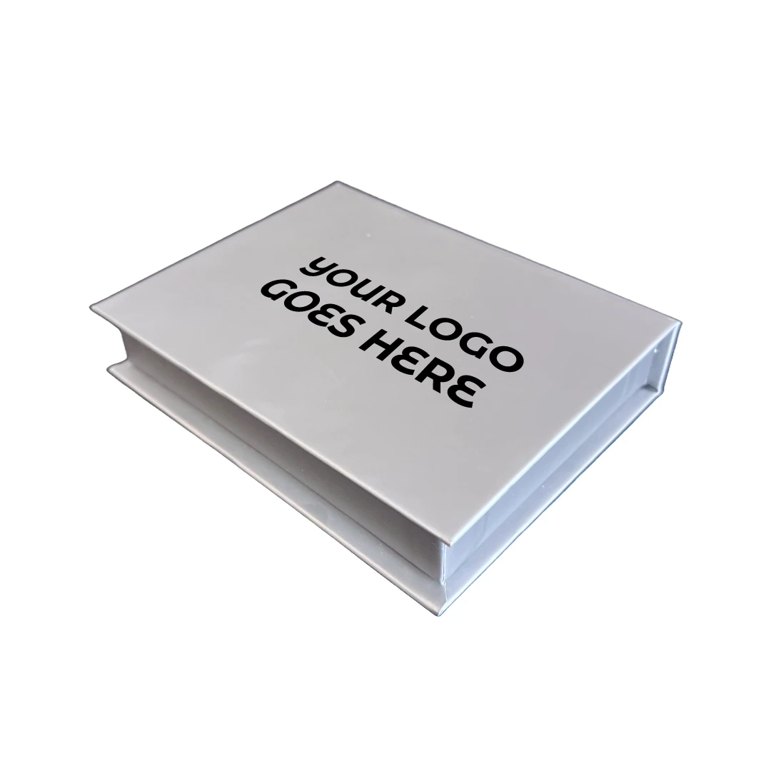 100 Boxes - Custom Branded Pewter Magnetic Gift Card Boxes