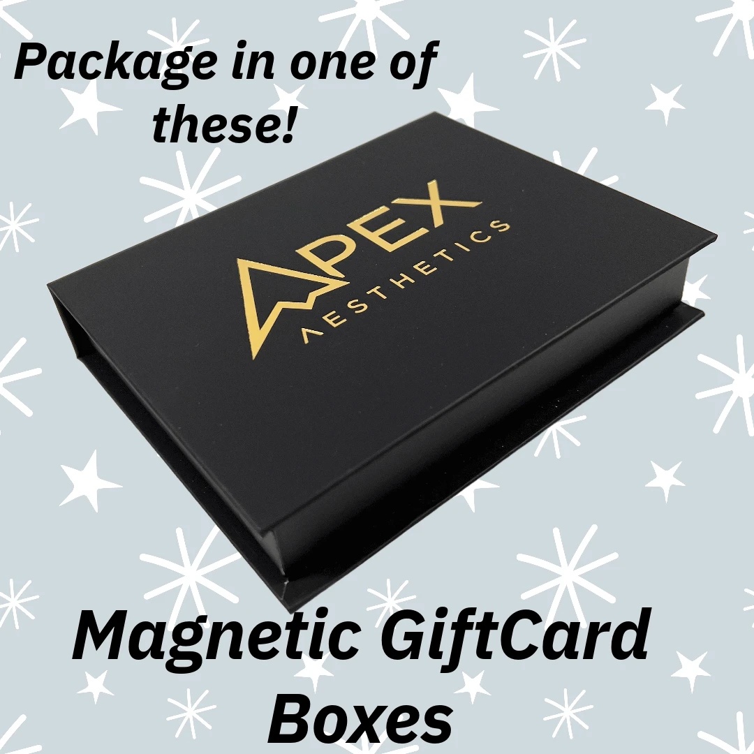 100 Boxes - Custom Branded Kraft Magnetic Gift Card Boxes