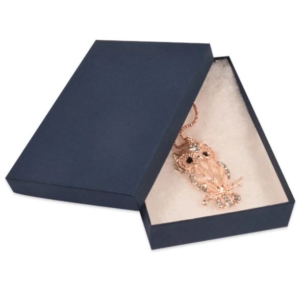 Custom Printed Matte Navy Blue Jewelry