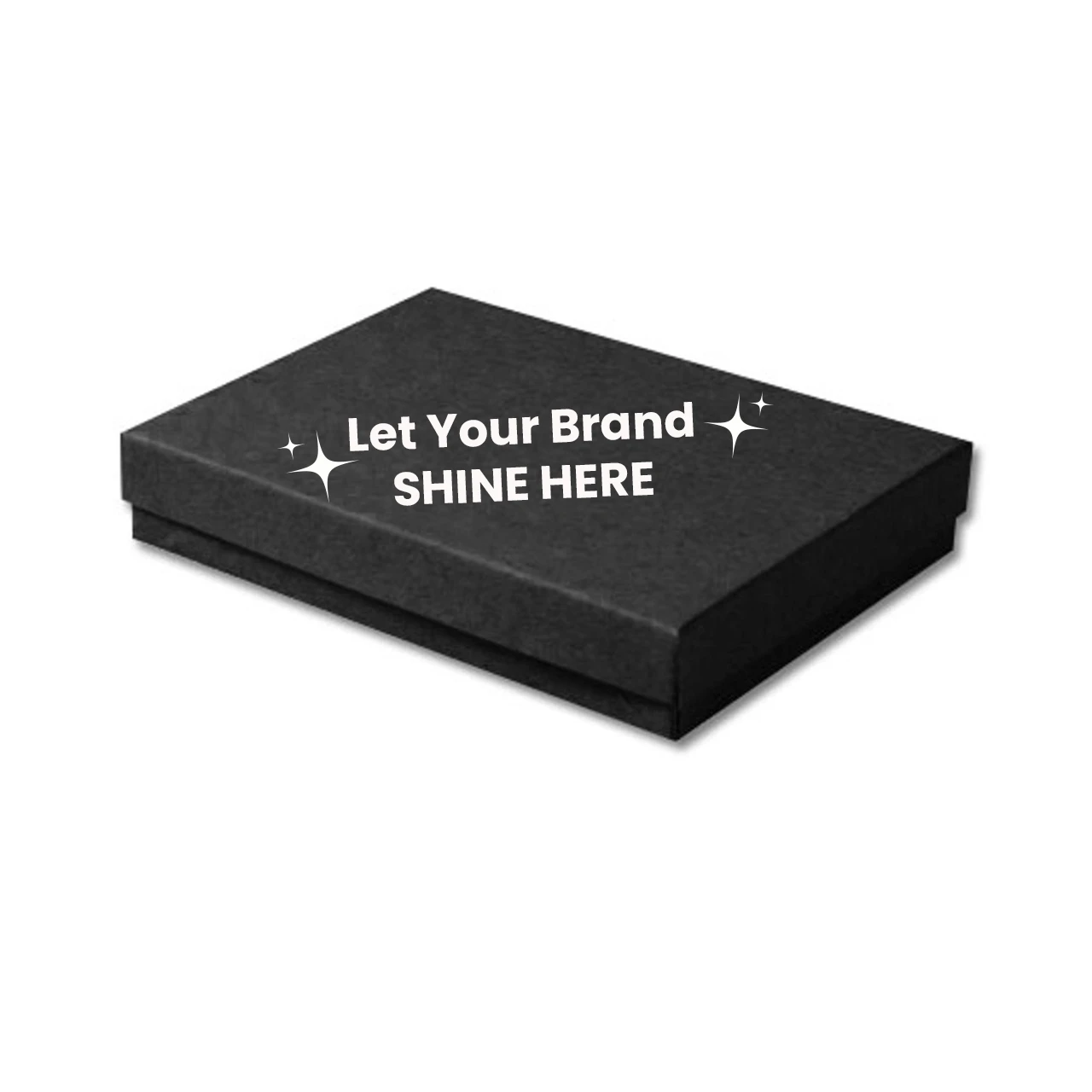 100 Boxes - Custom Printed Matte Black Jewelry