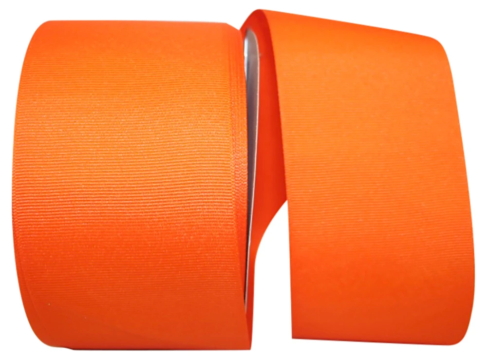 3" Grosgrain Ribbon - Orange - 50 Yards/Roll