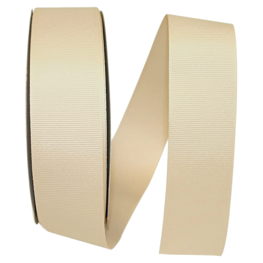 1-1/2" Grosgrain Ribbon - Cream - 50 Yards/Roll