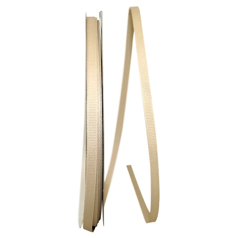 100 Yards - 1/4" Natural Grosgrain Ribbon