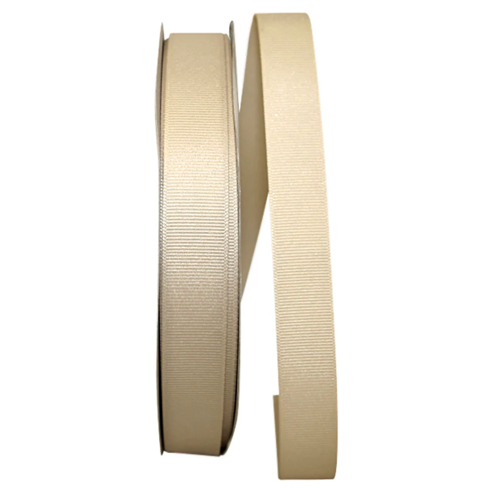 7/8" Grosgrain Ribbon - Natural - 100 Yards/Roll