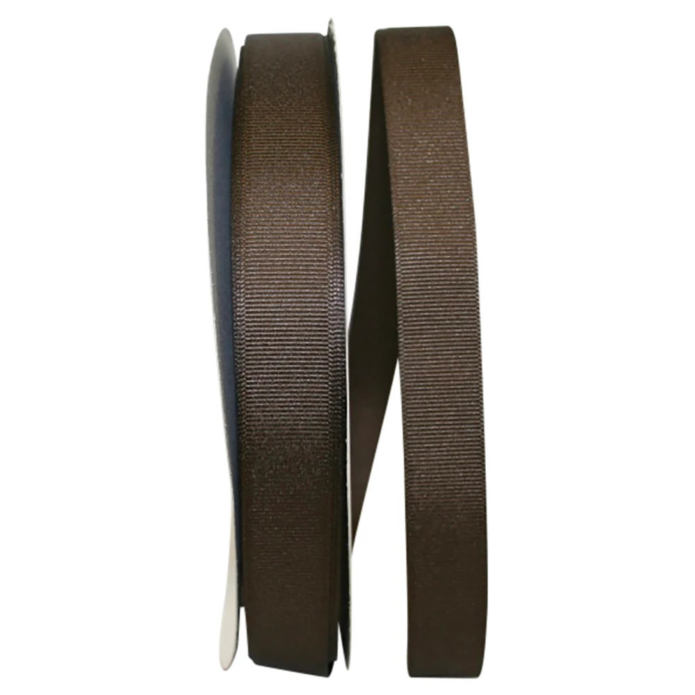 7/8" Grosgrain Ribbon - Brown - 100 Yards/Roll