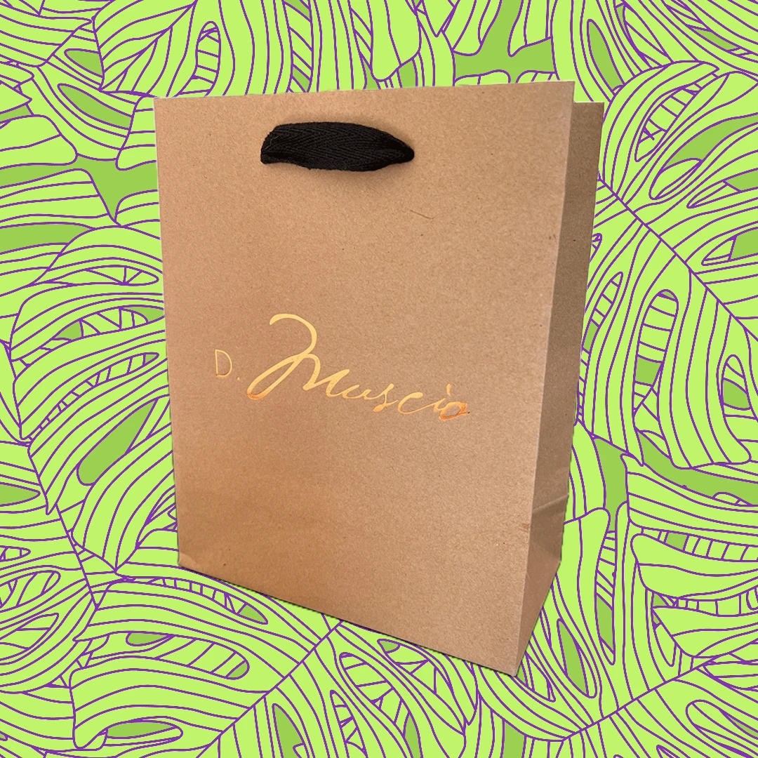 Custom Printed Eco Euro Paper Bags - 100 Bags
