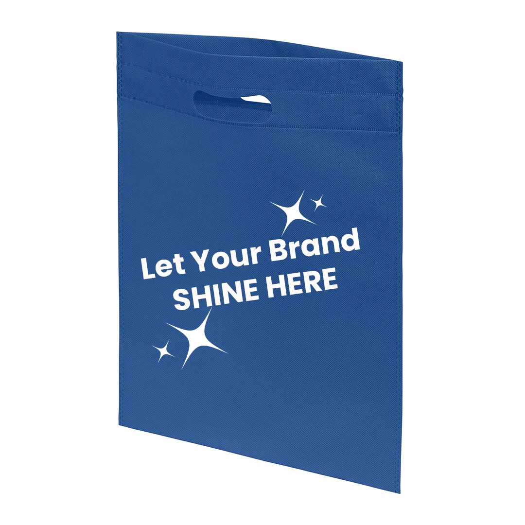 250 Bags - Branded Royal Blue Reusable Bags - 12" x 15"