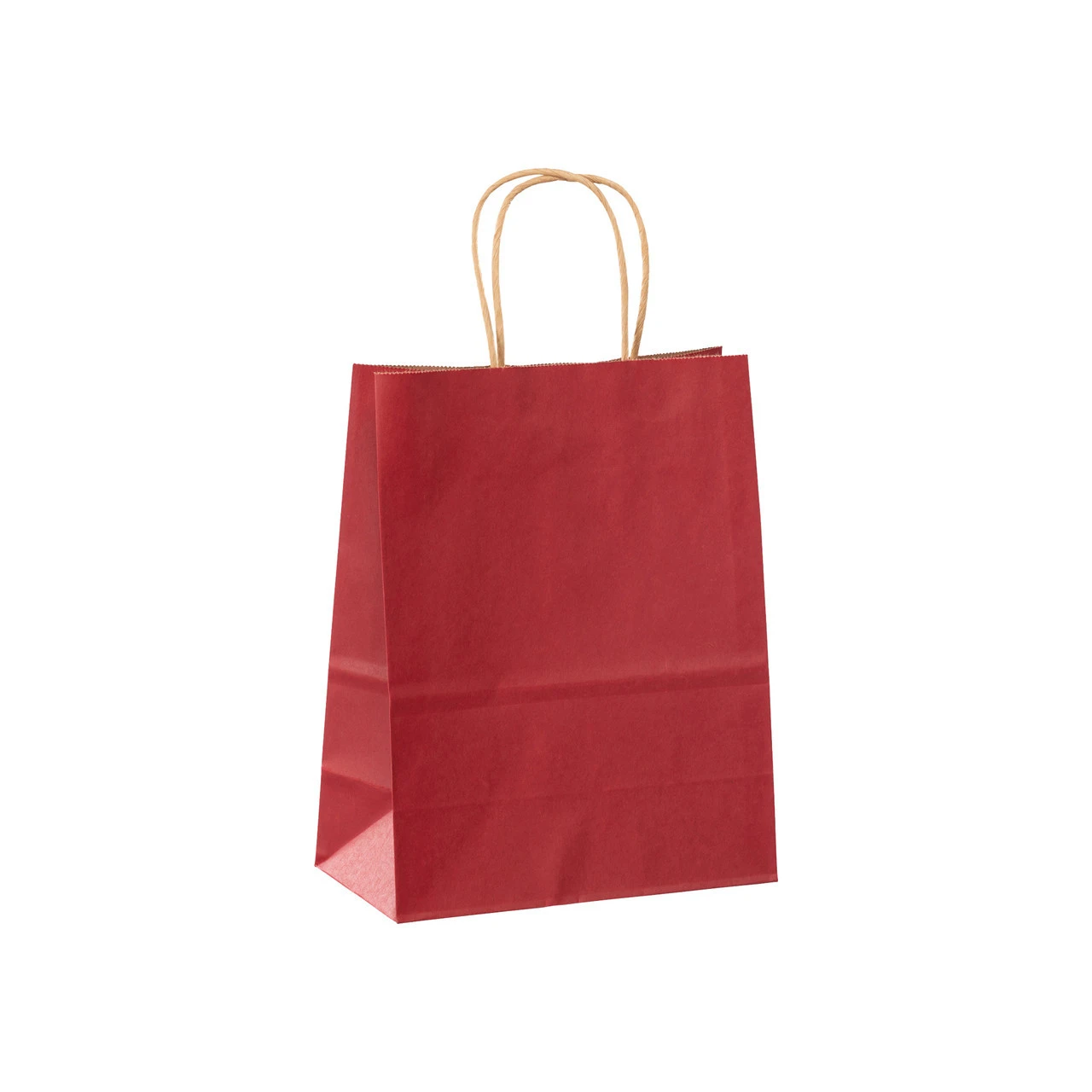 Branded Red Paper Bags - 8" x 4" x 10" - 250