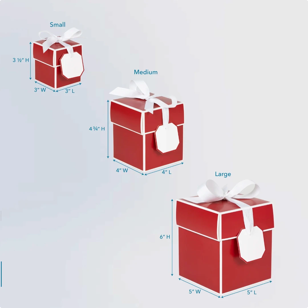 Flipalicious Gift Boxes - 3" x 3" x 3-1/2"