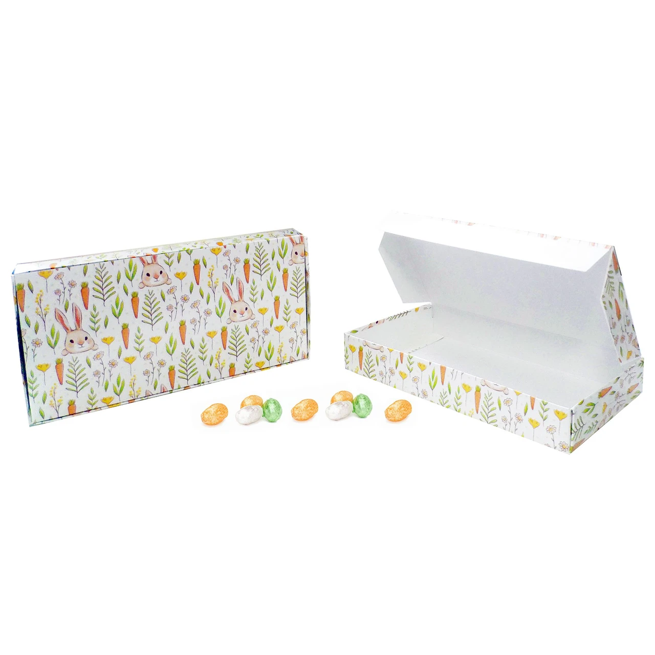 250 Boxes - 1/2 lb. Bunnies & Carrots Candy Boxes