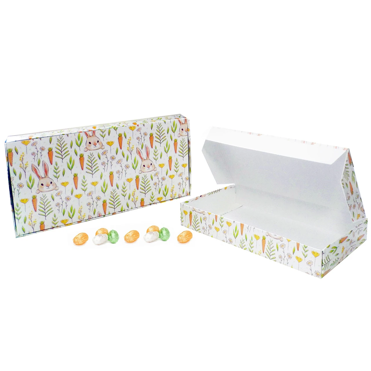 250 Boxes - 1 lb. Bunnies & Carrots Candy Boxes