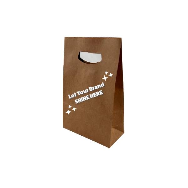 100 Bags - Branded Kraft Accessory Bags