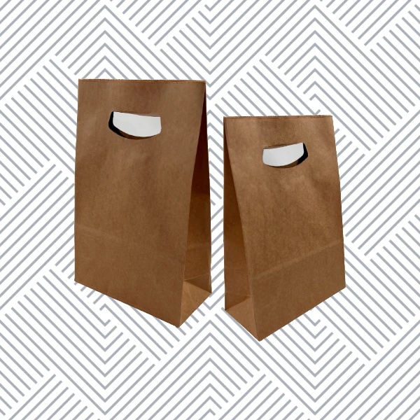100 Bags - Branded Kraft Accessory Bags