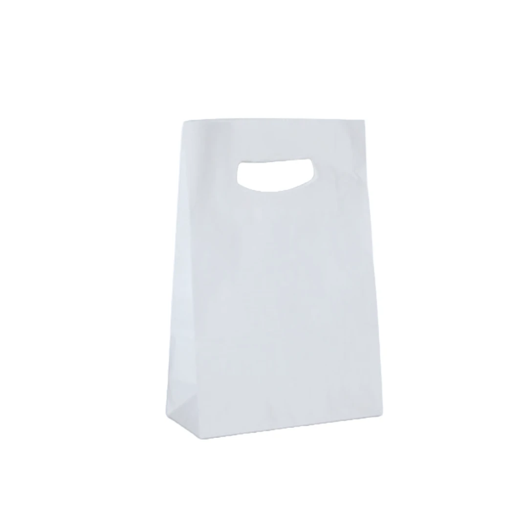 100 Bags - Branded White Gloss Accessory Bags