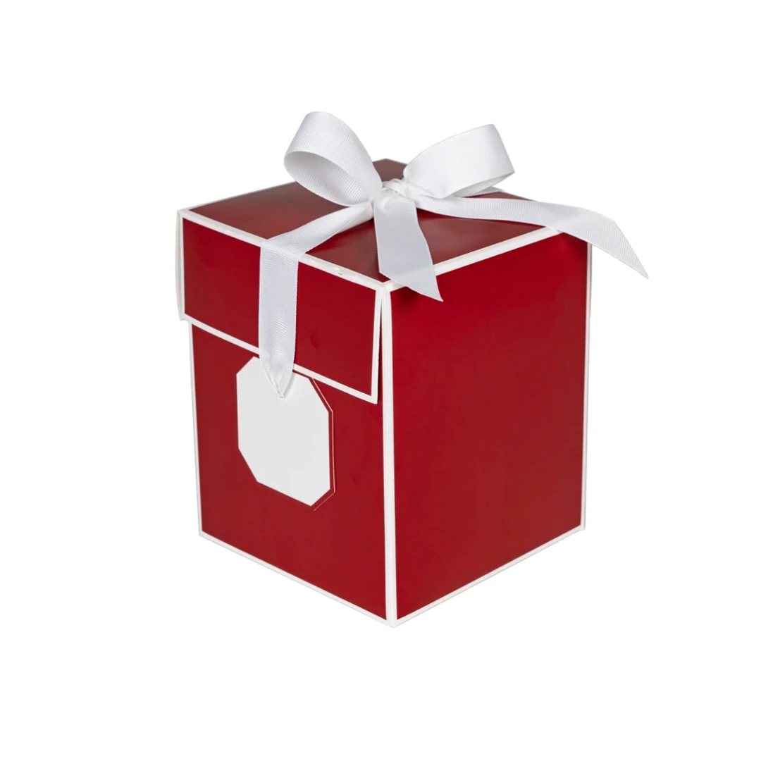 Flipalicious Gift Boxes 4" x 4" x 4-3/4" - Red - 100 Boxes