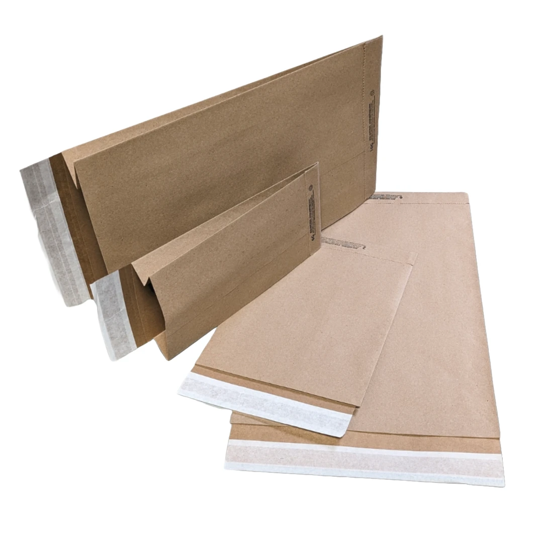 250 Mailer Bags - Eco Natural - 9-1/2" x 14-1/2" Peel & Seal Closure - Plain or Custom Printed