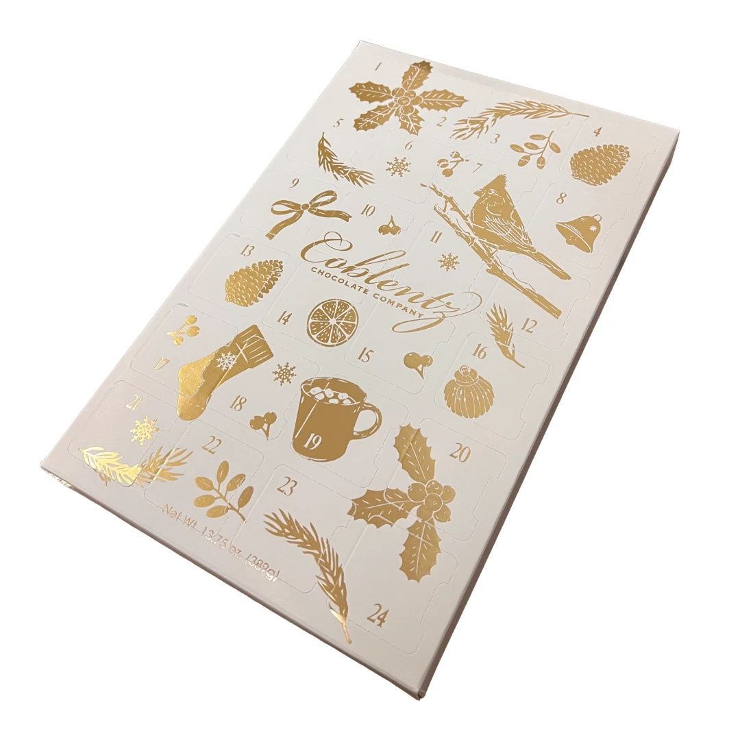 500 Custom Printed Sets (Boxes & Trays) - Fillable (Empty) Advent Calendar Boxes - Your Custom Design