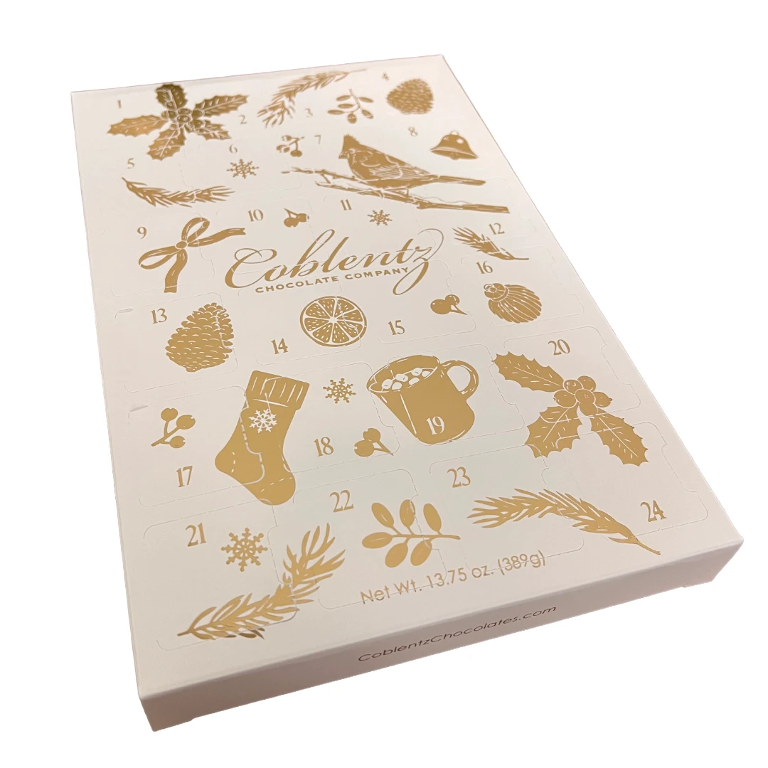 500 Custom Printed Sets (Boxes & Trays) - Fillable (Empty) Advent Calendar Boxes - Your Custom Design