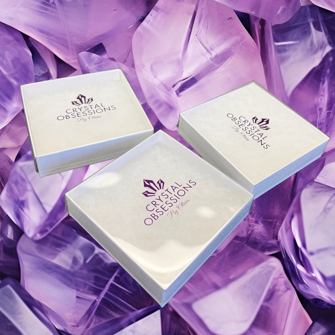 100 Boxes - Custom Printed Clear Top Kraft Base Jewelry Boxes - 7" x 5" x 1-1/4"