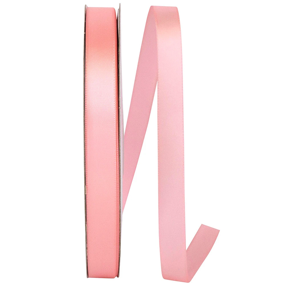 100 Yards - 5/8" - Pink Single Face Satin Ribbon