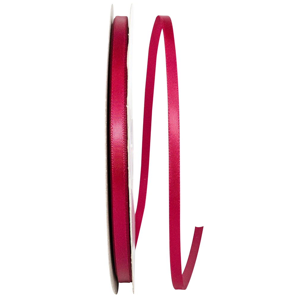 50 Yards - 1-1/2" Wine - Single Face Satin Ribbon- Ships from NY, USA