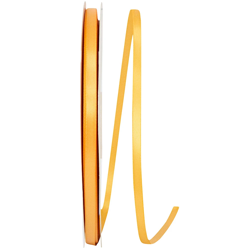 100 Yards - 5/8" - Gold Single Face Satin Ribbon