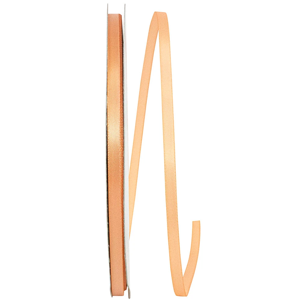 50 Yards - 1-1/2" Peach - Single Face Satin Ribbon- Ships from NY, USA