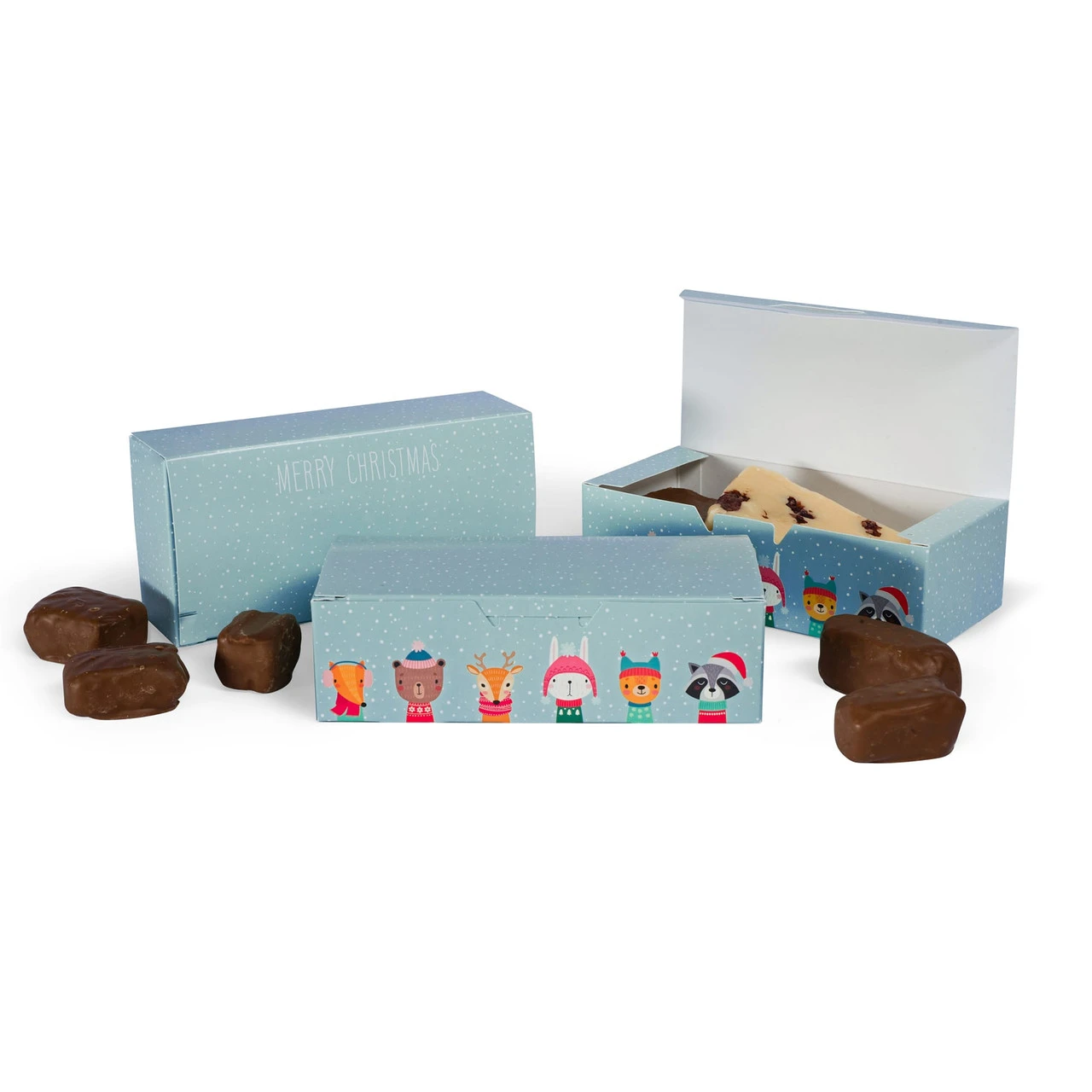 20 Boxes - 1 lb. Candy & Fudge Boxes - Winter Friends